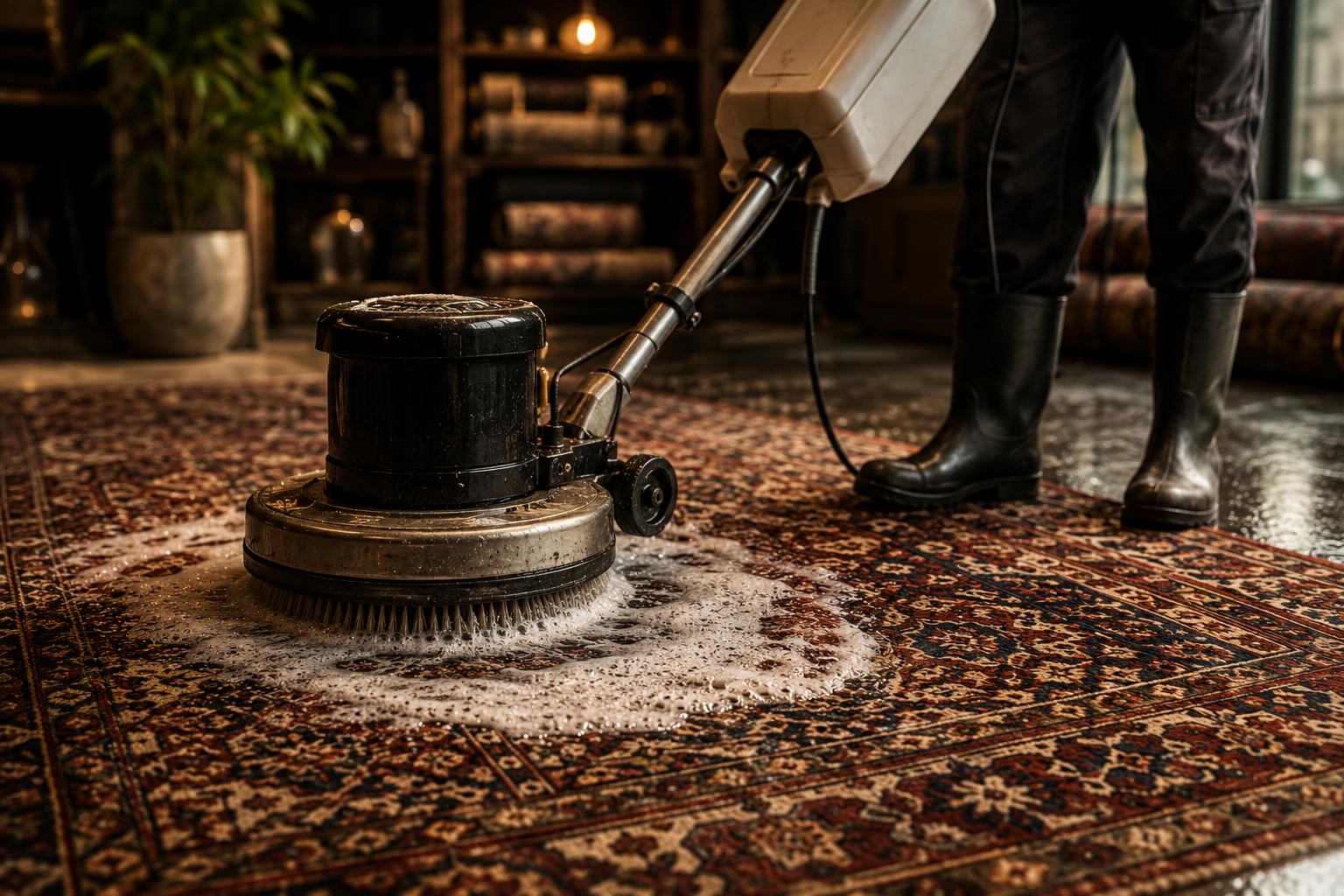 Nettoyage professionnel d'un tapis oriental — Tapisseries Lesage en Belgique